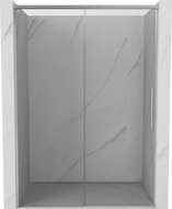 Mexen Rox drzwi prysznicowe rozsuwane 145 cm, transparent, nikiel szczotkowany - 8C2-145-000-97-00