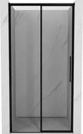 Mexen Rox drzwi prysznicowe rozsuwane lewe 120 cm, czarna ramka, czarne - 8C2-120-000-70-70-L