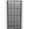 Mexen Rox drzwi prysznicowe rozsuwane lewe 110 cm, czarna kratka, czarne - 8C2-110-000-70-77-L