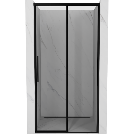 Mexen Rox drzwi prysznicowe rozsuwane prawe 110 cm, czarna ramka, czarne - 8C2-110-000-70-70-P