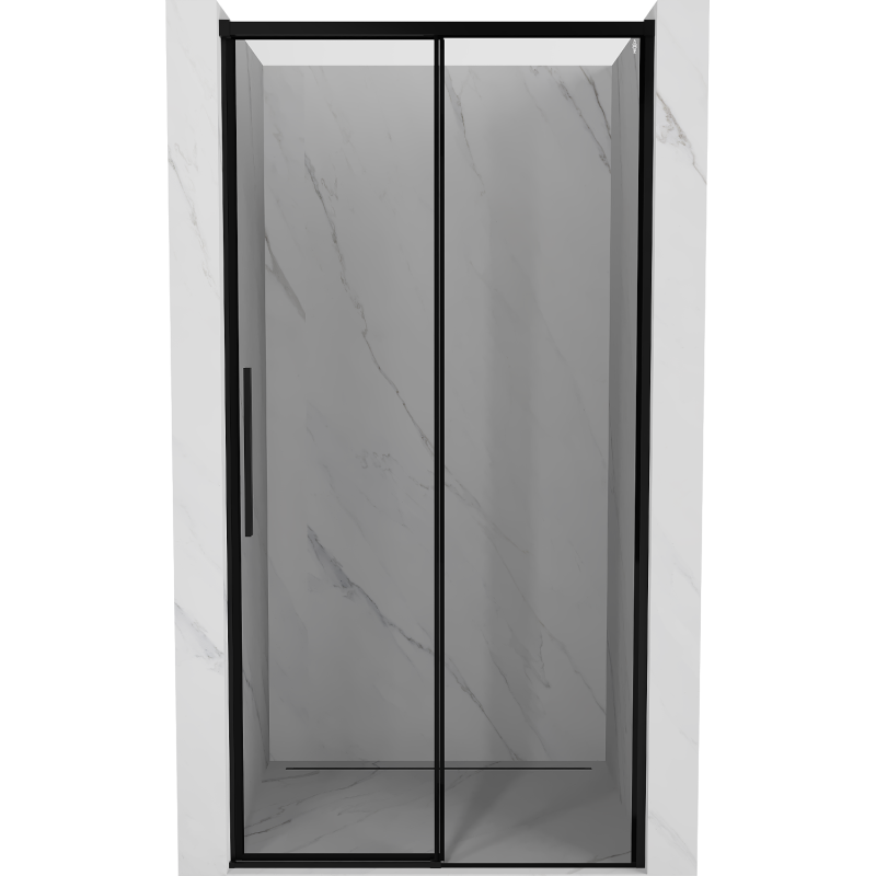 Mexen Rox drzwi prysznicowe rozsuwane prawe 125 cm, czarna ramka, czarne - 8C2-125-000-70-70-P