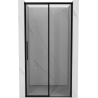 Mexen Rox drzwi prysznicowe rozsuwane prawe 125 cm, czarna ramka, czarne - 8C2-125-000-70-70-P
