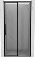 Mexen Rox drzwi prysznicowe rozsuwane prawe 130 cm, czarna ramka, czarne - 8C2-130-000-70-70-P