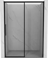 Mexen Rox drzwi prysznicowe rozsuwane prawe 140 cm, czarna ramka, czarne - 8C2-140-000-70-70-P