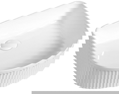 Mexen Grovo umywalka nablatowa ryflowana 41 x 36 cm, biała - 22304200