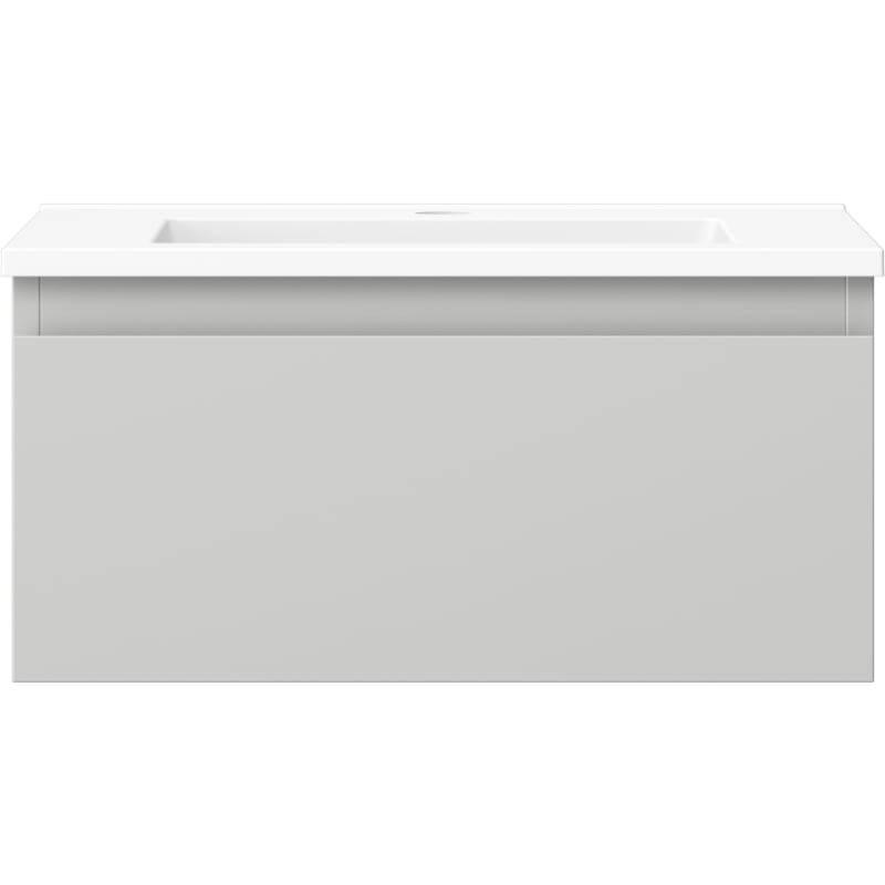 Mexen Orio szafka łazienkowa 50 cm z umywalką Otis, 1 szuflada, szara mat/biała mat - 91A10-05023-1-BF62-W18M01
