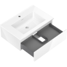 Mexen Orio szafka łazienkowa 70 cm z umywalką Otis, 1 szuflada, biała połysk - 91A10-07023-1-BF00-W18M00