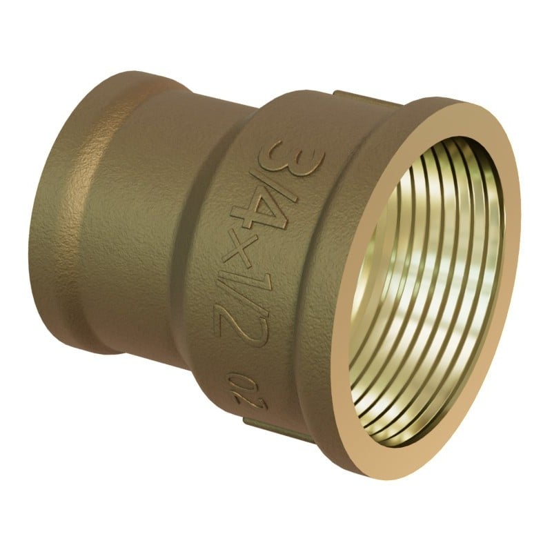 Mexen BRASS mufa redukcyjna mosiężna 6/4 GW x 1 GW - W97406-6410
