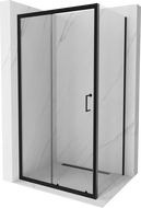 Mexen Apia kabina prysznicowa rozsuwana 130 x 100 cm, transparent, czarna - 840-130-100-70-00