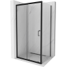 Mexen Apia kabina prysznicowa rozsuwana 120 x 80 cm, transparent, czarna - 840-120-080-70-00