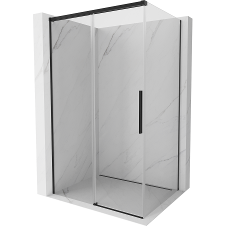 Mexen Rox kabina prysznicowa rozsuwana 155 x 90 cm, transparent, czarna - 8C2-155-090-70-00