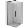 Mexen Rox kabina prysznicowa rozsuwana 95 x 95 cm, transparent, czarna - 8C2-095-095-70-00