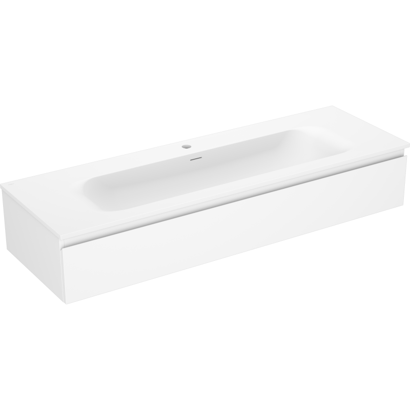 Mexen Orio szafka łazienkowa 140 cm z umywalką Vela, 1 szuflada, biała mat - 91A10-14023-1-BF01-W23M01