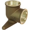 Mexen BRASS kolano mosiężne, naścienne z łapą 1/2 GW x 1/2 GW - W97408-1212