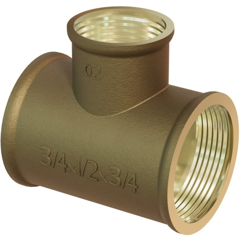Mexen BRASS trójnik mosiężny 5/4 GW x 3/4 GW x 5/4 GW - W97412-543454