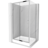 Mexen Apia kabina prysznicowa rozsuwana 120 x 90 cm, transparent, chrom + brodzik Rio - 840-120-090-01-00-4510