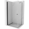 Mexen Pretoria kabina prysznicowa uchylna 80 x 100 cm, transparent, czarna - 852-080-100-70-00