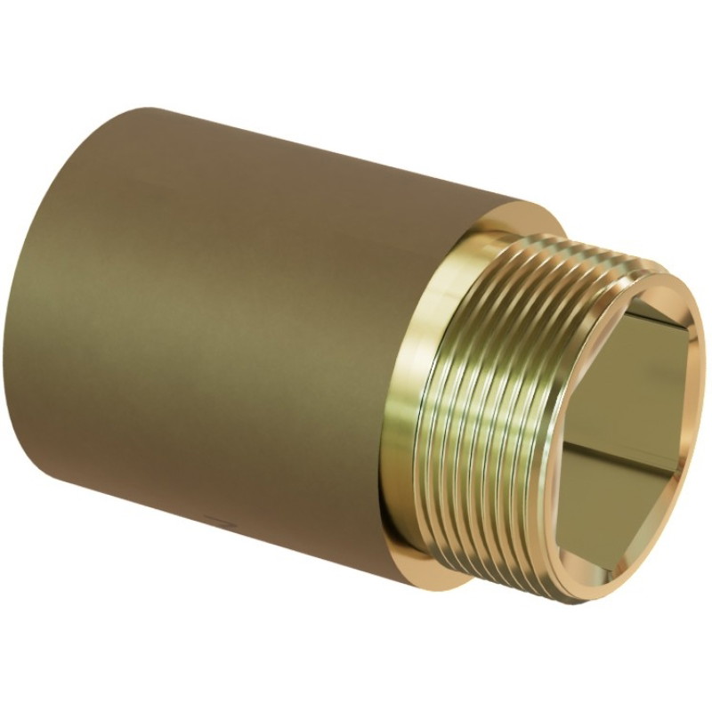Mexen BRASS przedłużka okrągła redukcyjna mosiężna 1/2 GW x 3/8 GZ, 10 mm - W97416-1238-10