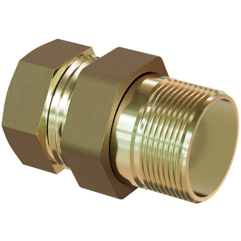 Mexen BRASS śrubunek prosty mosiężny 1/2 GZ x 1/2 GW - W97417-1212