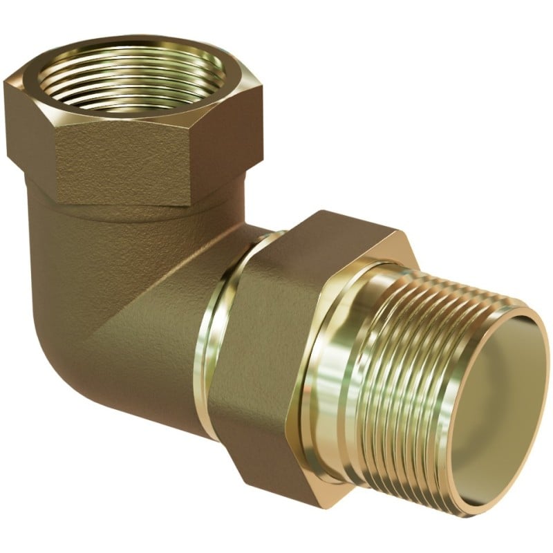 Mexen BRASS śrubunek kątowy mosiężny 1 GZ x 1 GW - W97418-1010