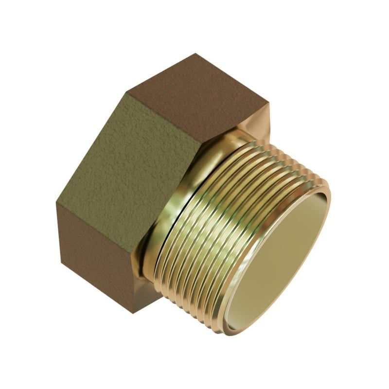 Mexen BRASS redukcja nakrętno-wkrętna mosiężna 3/4 GW x 1/2 GZ - W97419-3412