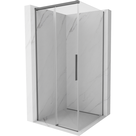 Mexen Rox kabina prysznicowa rozsuwana 90 x 90 cm, transparent, gun metal - 8C2-090-090-95-00