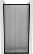 Mexen Apia drzwi prysznicowe rozsuwane 145 cm, transparent, czarne - 845-145-000-70-00