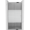 Mexen Apia drzwi prysznicowe rozsuwane 145 cm, pasy, chrom - 845-145-000-01-20