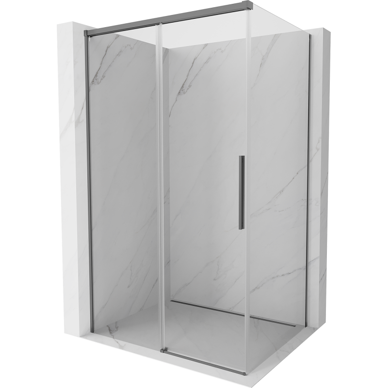 Mexen Rox kabina prysznicowa rozsuwana 100 x 95 cm, transparent, gun metal - 8C2-100-095-95-00