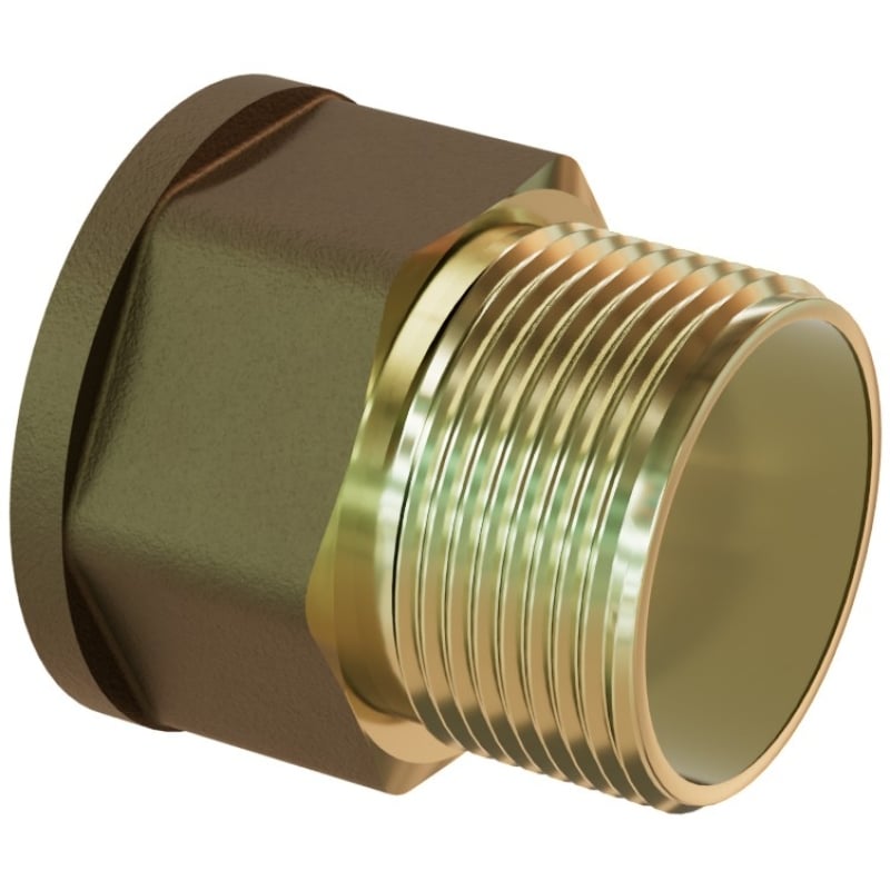 Mexen BRASS przedłużka mosiężna 1/2 GW x 1/2 GZ, 35 mm - W97420-1212-35