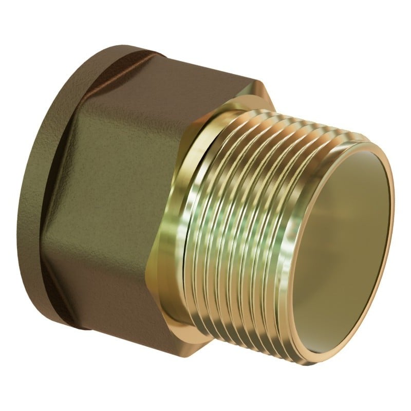 Mexen BRASS przedłużka mosiężna 1/2 GW x 1/2 GZ, 40 mm - W97420-1212-40