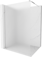 Mexen Kioto ścianka prysznicowa Walk-in 130 x 200 cm, szron 8 mm, chrom - 800-130-101-01-30