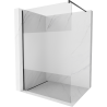 Mexen Kioto ścianka prysznicowa Walk-in 130 x 200 cm, transparent/szron 8 mm, czarna - 800-130-101-70-35