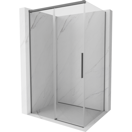 Mexen Rox kabina prysznicowa rozsuwana 125 x 110 cm, transparent, gun metal - 8C2-125-110-95-00