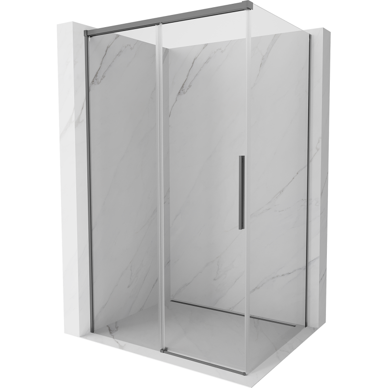 Mexen Rox kabina prysznicowa rozsuwana 135 x 110 cm, transparent, gun metal - 8C2-135-110-95-00