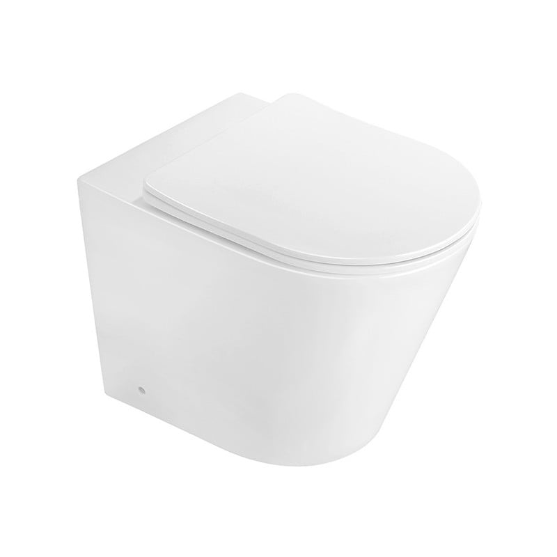 Mexen Rico miska wc stojąca Rimless z deską wolnoopadającą slim, duroplast, biała połysk - 32724000