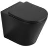 Mexen Rico miska wc stojąca Rimless z deską wolnoopadającą slim, duroplast, czarna mat - 32724085