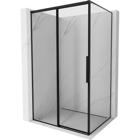 Mexen Rox kabina prysznicowa rozsuwana lewa 135 x 90 cm, czarna ramka, czarna -  8C2-135-090-70-70-L