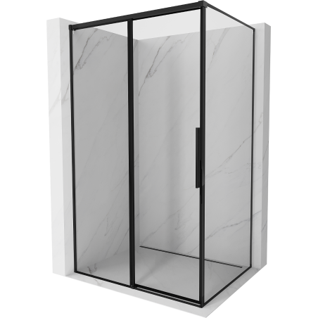 Mexen Rox kabina prysznicowa rozsuwana lewa 155 x 90 cm, czarna ramka, czarna -  8C2-155-090-70-70-L