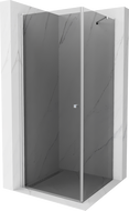 Mexen Pretoria kabina prysznicowa uchylna 70 x 70 cm, grafit, chrom - 852-070-070-01-40