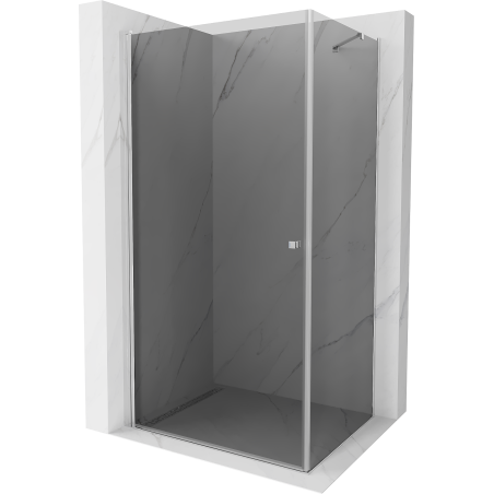 Mexen Pretoria kabina prysznicowa uchylna 90 x 70 cm, grafit, chrom - 852-090-070-01-40