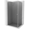 Mexen Pretoria kabina prysznicowa uchylna 90 x 80 cm, grafit, chrom - 852-090-080-01-40