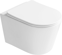 Mexen Rico 2.0  miska wc Rimless Tornado z deską wolnoopadającą slim, duroplast, biała połysk - 3072L4000T
