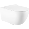 Mexen Carmen 2.0  miska wc Rimless z deską wolnoopadającą slim, duroplast, biała połysk - 3088L4000