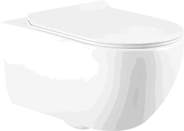 Mexen Carmen 2.0  miska wc Rimless z deską wolnoopadającą slim, duroplast, biała połysk - 3088L4000