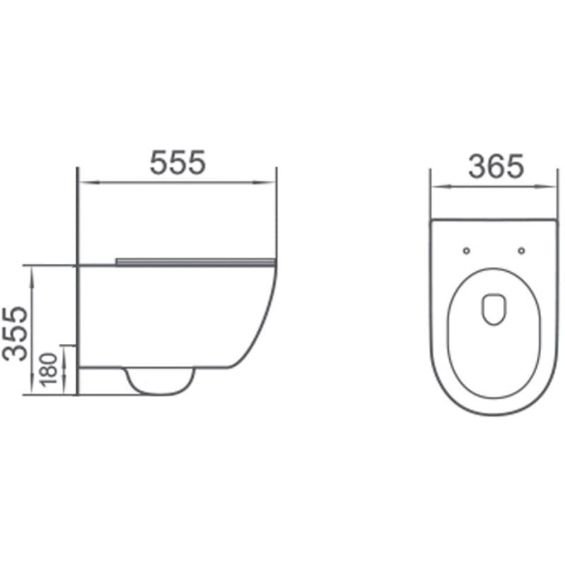 Mexen Carmen 2.0  miska wc Rimless Tornado z deską wolnoopadającą slim, duroplast, biała połysk - 3088L4000T