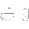 Mexen Carmen 2.0  miska wc Rimless Tornado z deską wolnoopadającą slim, duroplast, biała połysk - 3088L4000T