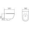 Mexen Carmen 2.0  miska wc Rimless z deską wolnoopadającą slim, duroplast, biała połysk - 3088L4000