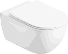 Mexen Carmen 2.0  miska wc Rimless Tornado z deską wolnoopadającą slim, duroplast, biała połysk - 3088L4000T