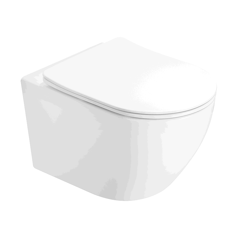 Mexen Lena miska wc Rimless z deską wolnoopadającą slim, duroplast, biała połysk - 3022L4000